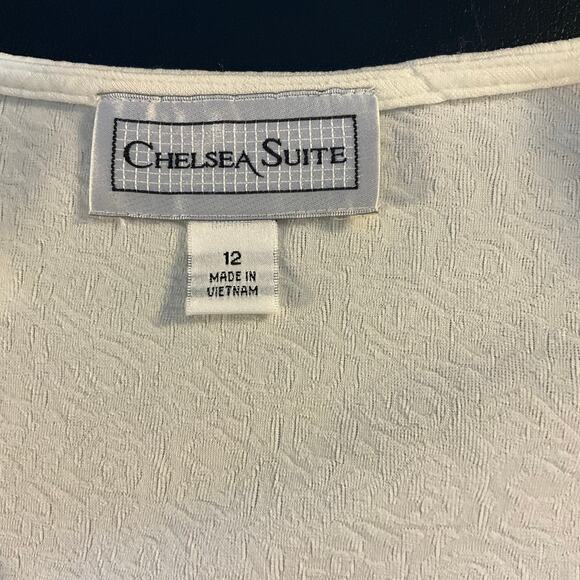 Chelsea Suite Pink and Cream Polka Dot A-Line Midi Dress with Shrug Size 12 - Picture 4 of 9